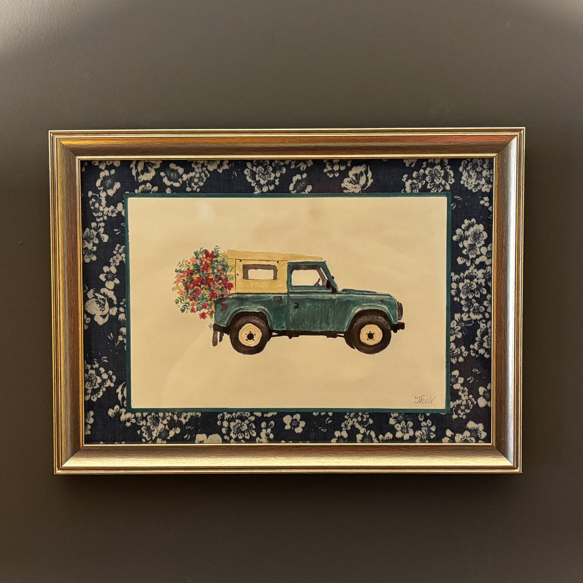 Floral Land Rover Defender